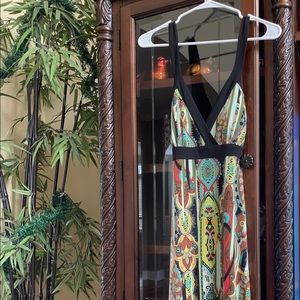 Dress Barn shark bite midi dress